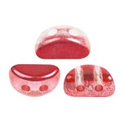 Perles en verre Kos® par Puca® 6x3 mm - Ice Slushy Cherry x10g|raw }}