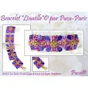 Perles en verre Kos® par Puca® 6x3 mm - Ice Slushy Pineapple x10g