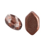 Perles en verre Paros® par Puca® 7x4 mm - Ice Slushy Cola x10g|raw }}