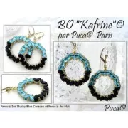 Perles en verre Paros® par Puca® 7x4 mm - Ice Slushy Cola x10g