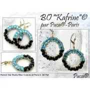 Perles en verre Paros® par Puca® 7x4 mm - Ice Slushy Cola x10g