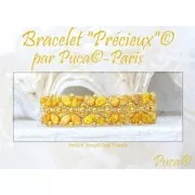 Perles en verre Paros® par Puca® 7x4 mm - Ice Slushy Orange x10g