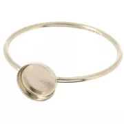 Bague fine serti pour cabochon 6 mm - Taille 49 - Gold filled (or laminé) x1
