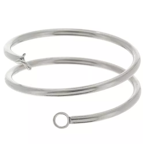 Bague 2 anneaux ouverts - Taille 57 - Acier inoxydable 304L x1