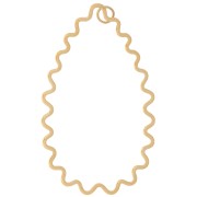 Pendentif goutte ondulé 51x31 mm - Acier inoxydable 316L Doré x1|raw }}