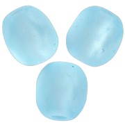 Facettes 4 mm Aquamarine Mat x50