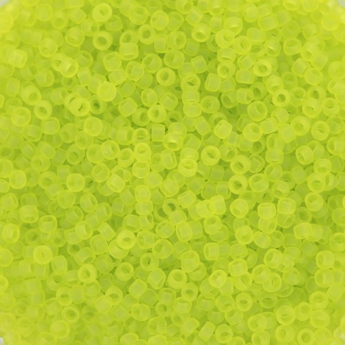 Rocaille Toho 15/0 TO15R4F - Transparent Lime Green Frosted x8g