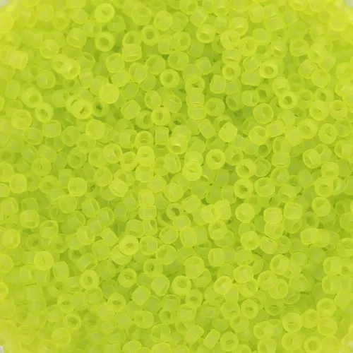 Rocaille Toho 15/0 TO15R4F - Transparent Lime Green Frosted x8g
