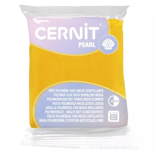 Pâte Cernit Pearl - Jaune (n°700) x56gr