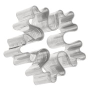 Emporte-pièce en acier inox pour modelage 52 mm - Flocon de neige x1