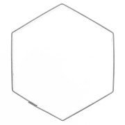 Emporte-pièce en acier inox pour modelage 62x69 mm - Hexagone x1|raw }}