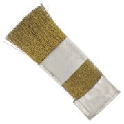 Brosse à gratter en laiton 60x20 mm pour nettoyer les limes - Brass scratch brush|raw }}