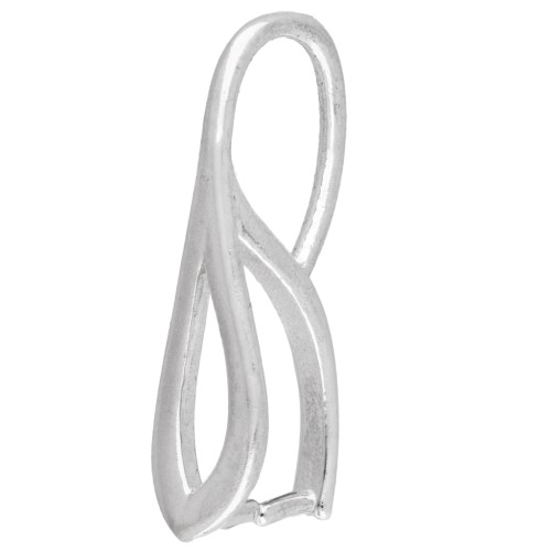 Attache pendentif évidé 21 mm - Argent 925 x1