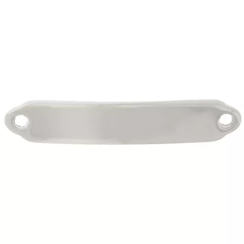 Intercalaire barre incurvé 36x7 mm à graver - Placage Argent fin vieilli x1