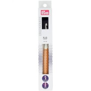 Crochet pour laine en plastique ergonomique Prym - 5 mm - Blanc - Miel x1