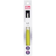 Crochet pour laine en plastique ergonomique Prym - 6 mm - Blanc - Vert citron x1|raw }}