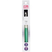 Crochet pour laine en plastique ergonomique Prym - 7 mm - Blanc - Vert x1|raw }}