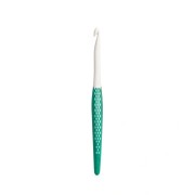 Crochet pour laine en plastique ergonomique Prym - 7 mm - Blanc - Vert x1