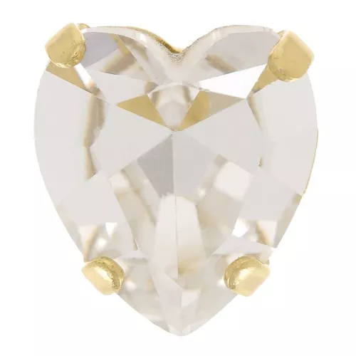 Cristal serti Aurora Coeur A4831 Antique Heart 11x10 mm - Doré - Crystal x1