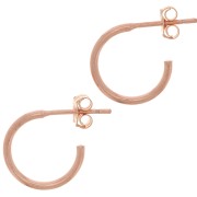 Créoles ouvertes à décorer 12 mm - Rose Gold filled (or laminé)  x2|raw }}