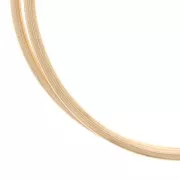 Fil dur rond 2.6 mm - Gold filled (or laminé) x50cm