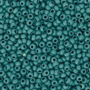 Perles rocailles Preciosa  11/0 2 mm - Terra Métallique Mat - Turquoise x20g