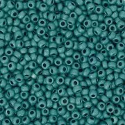 Perles rocailles Preciosa  11/0 2 mm - Terra Métallique Mat - Turquoise x20g