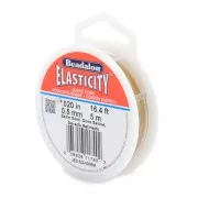 Fil élastique Elasticity 0.5 mm - Doré satiné x5m
