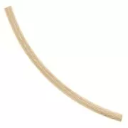 Perle tube incurvé texturé 30x1.5 mm - Gold filled (or laminé)  x1