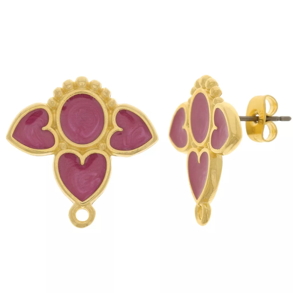 Boucles D'oreilles Coeur En Métal Doré - Sans Nickel, Neuves Avec étiquettes, Parfaites Pour Un Cadeau