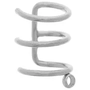 Bague d'oreille triple fils 11 mm pour oreille gauche - Acier inoxydable 304 x1