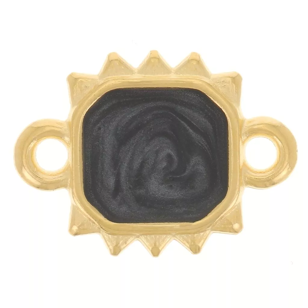 Lot De 10 Boutons Plastique 2 Trous 20mm Rouge Doré/noir Nacré | Boutons Ronds, Neufs, Fabrication Royaume-Uni