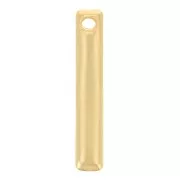 Breloques barre 18x3 mm - Doré à l'or fin x4