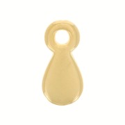 Breloques goutte 8.5x4 mm - Doré à l'or fin x4|raw }}