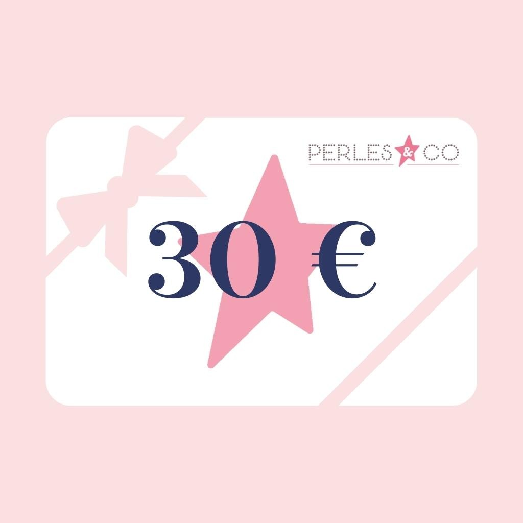 Carte Cadeau 30 Perles Co