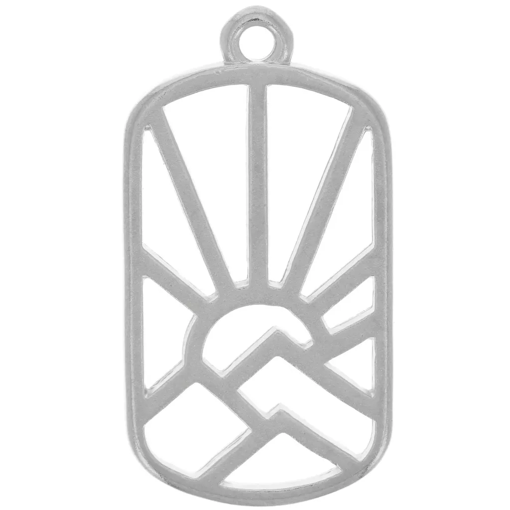 Collier Vintage Années 80 Jacky De G Paris - Pendentif Soleil, Finition Argent Vieilli, 46-50 Cm