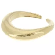 Bague large design irrégulière - Taille 53 - Doré à l'or fin x1