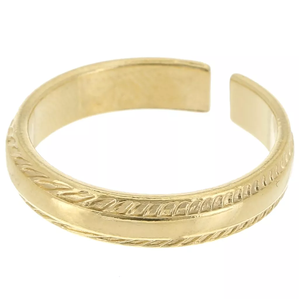 Bague tresse dorée T54 main image 1
