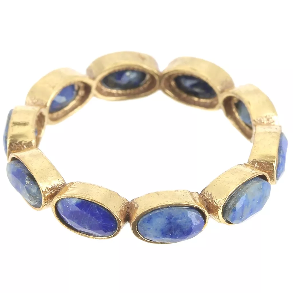 Bague Berbère Argent 925 Et Lapis-lazuli - Taille 55 - Neuf - BA-AR677F