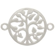 Intercalaire rond ajouré 13.5 mm - motif arbre de vie - Argent 925 x1