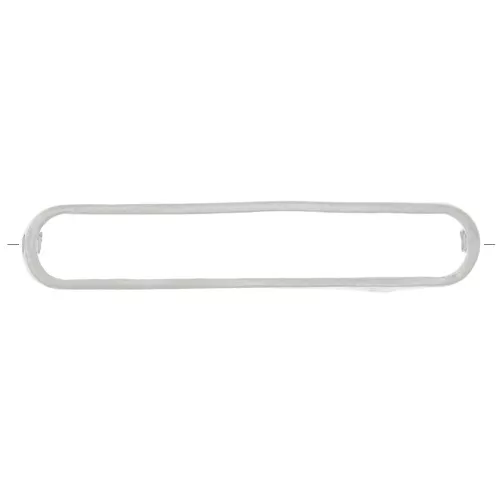 Intercalaire rectangle arrondi 29x6 mm - Argent 925 x1