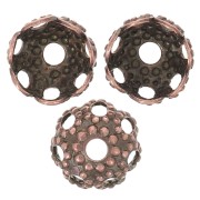 Coupelles filigranées 4 mm - Cuivré vieilli x20|raw }}