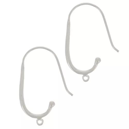 Crochets d'oreilles fil 30 mm avec anneau ouvert - Argent 925 x2