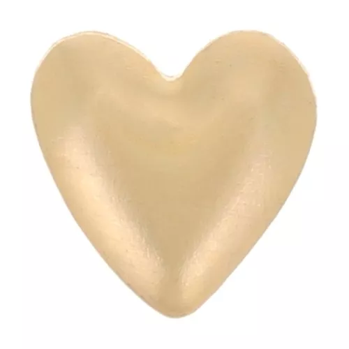 Élément coeur bombé à coller 5 mm - Gold filled (or laminé) x1