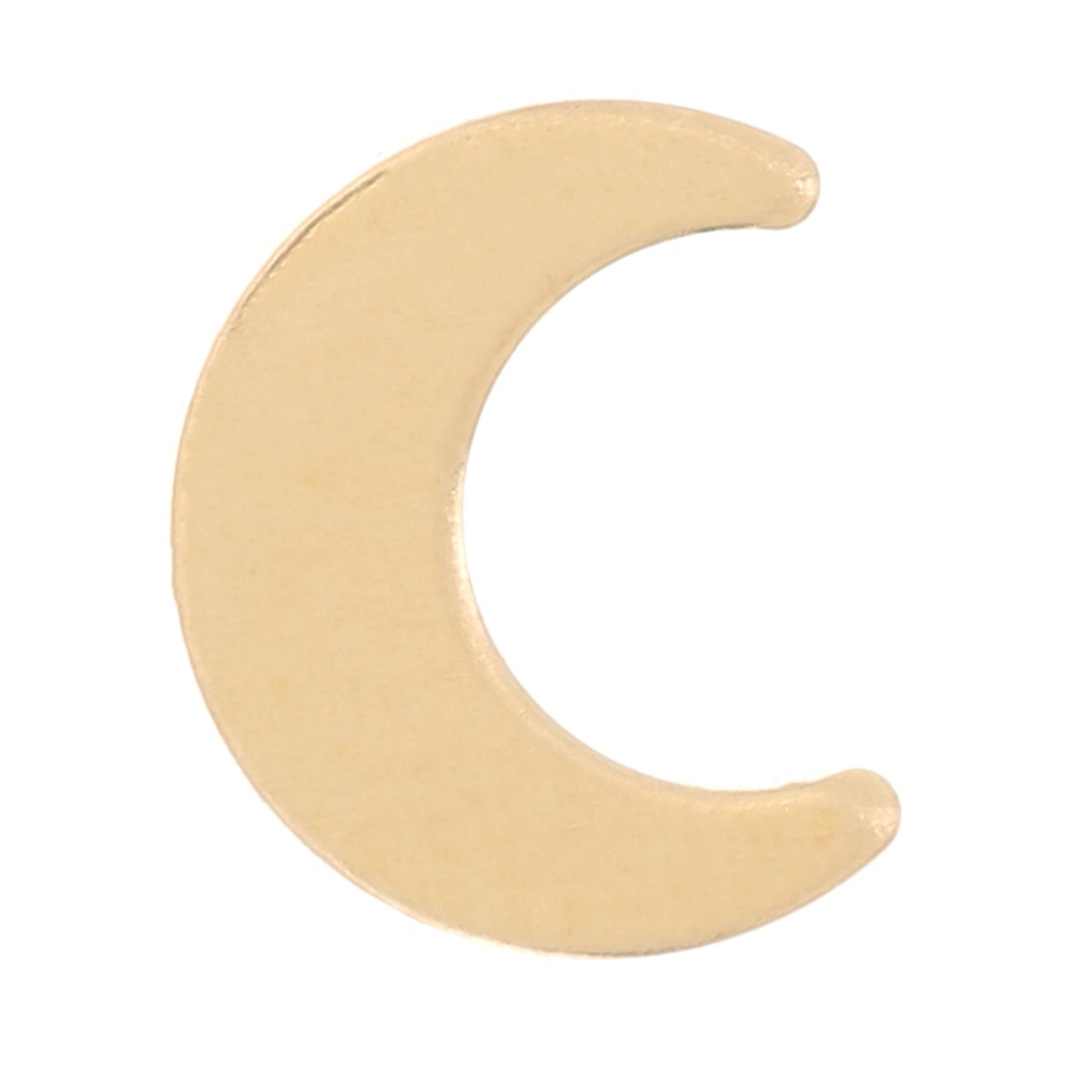 Élément lune à coller 6x5 mm Gold filled (or laminé) x1 Perles & Co