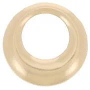 Élément cercle évidé à coller 10 mm - Gold filled (or laminé) x1