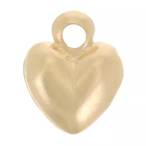 Mini breloque coeur 6x5 mm - Gold filled (Or laminé) x1