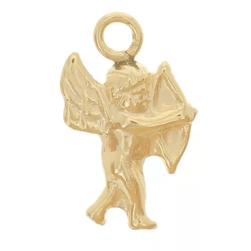 Mini breloque Cupidon 10x6 mm - Gold filled (Or laminé) x1