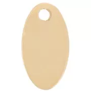 Sequin ovale 10x5.5 mm médaille à graver - Gold filled (Or laminé) x1