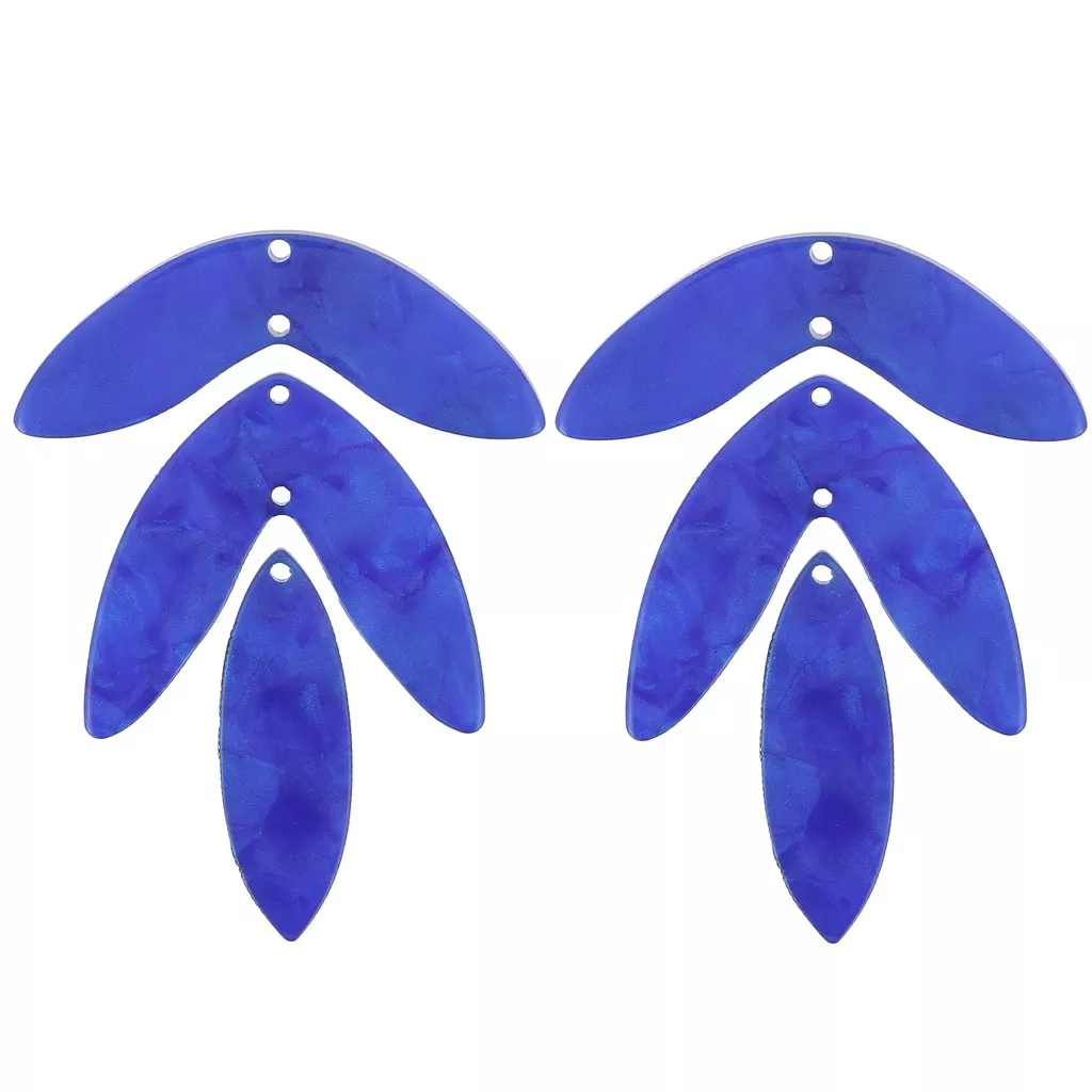 Lot De 10 Perles/Breloques En Nacre Étoiles Bleu Turquoise - 12-13mm Pour Création DIY